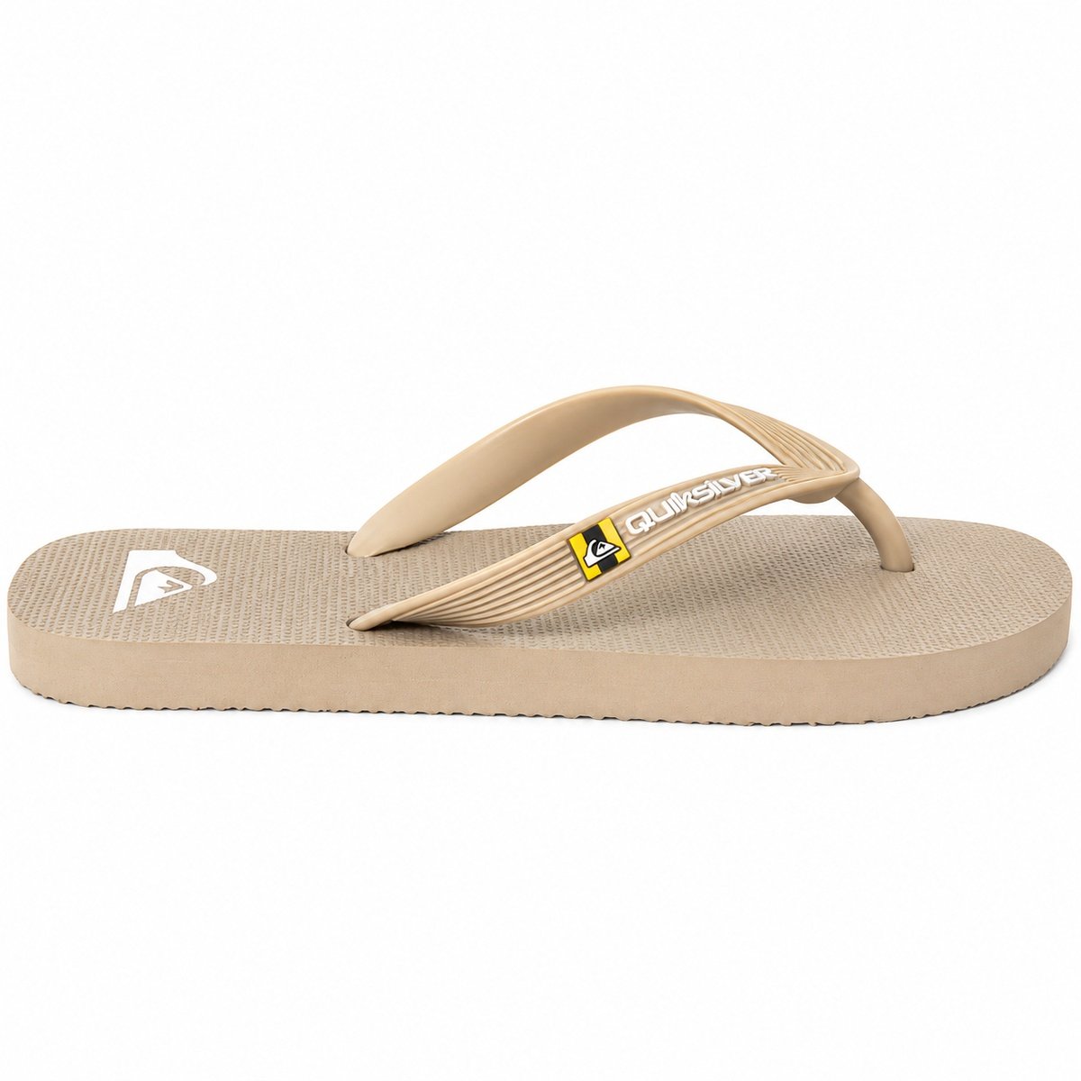 Chinelo Quiksilver Molokai Solid Areia – Conforto, Estilo Surfwear e Durabilidade Bege 3