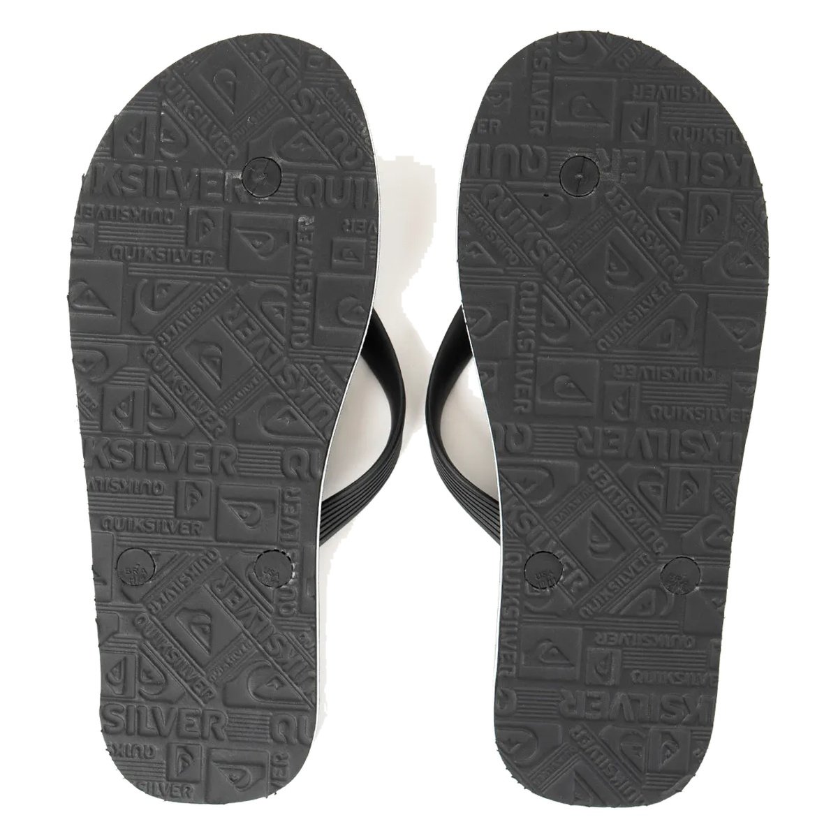 Chinelo Quiksilver Molokai Swell Squad Preto – Estilo, Conforto e DNA Surfwear Preto 4