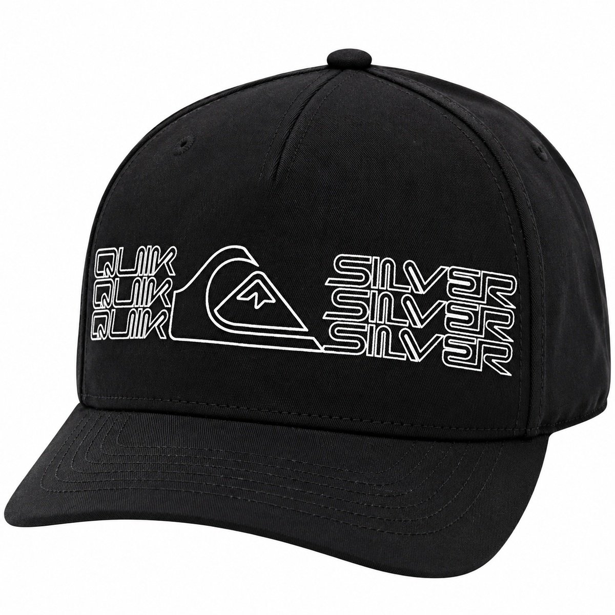Boné Quiksilver Big Block Preto – Estilo Autêntico, Proteção e Design Marcante