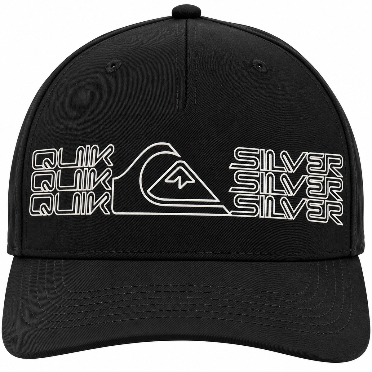 Boné Quiksilver Big Block Preto – Estilo Autêntico, Proteção e Design Marcante Preto 2
