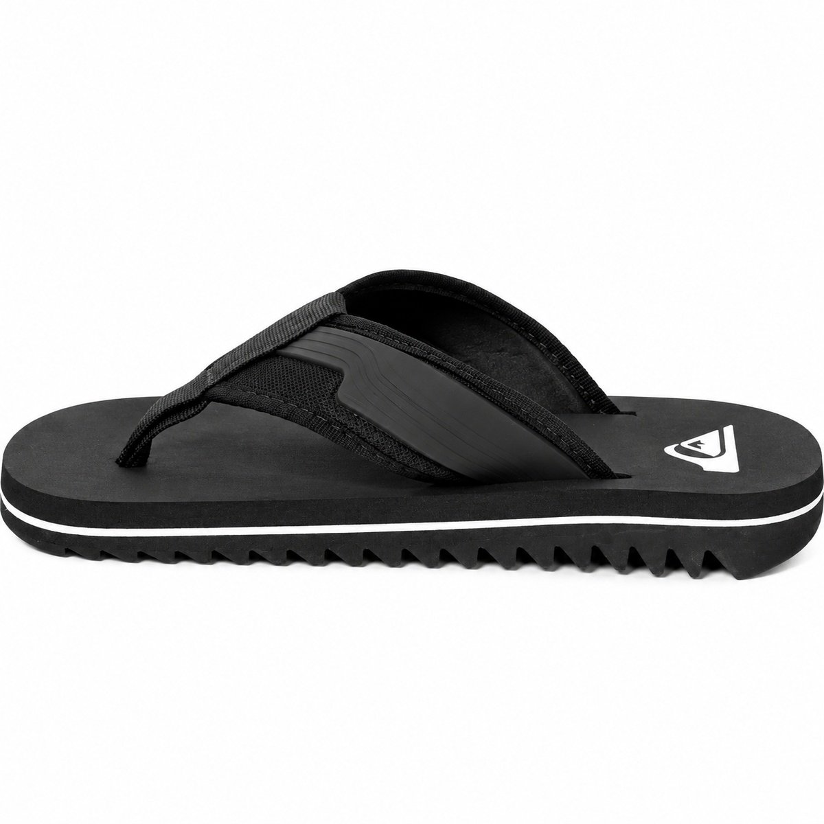 Chinelo Quiksilver Layback Armor Preto com Branco – Conforto, Durabilidade e Estilo Surfwear Preto 4