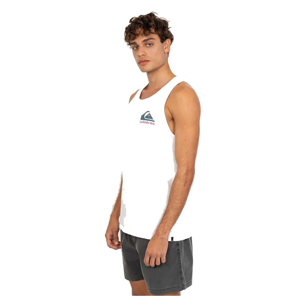 Regata Quiksilver Omni Logo Snow White – Estilo Autêntico, Frescor e DNA Surfwear Branco 4