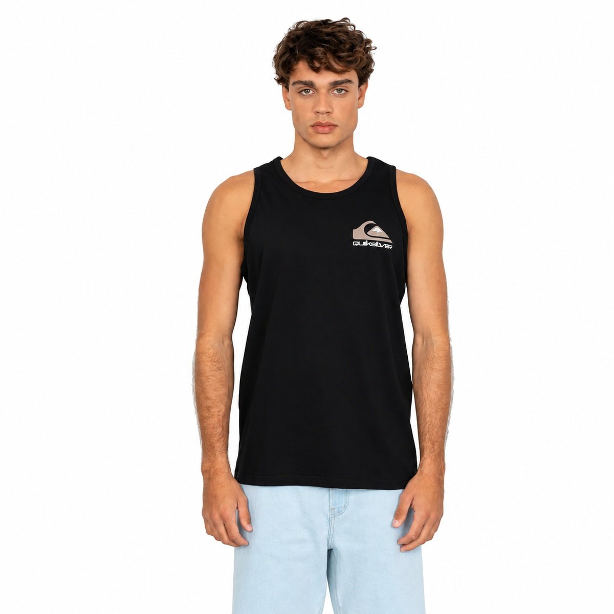 Regata Quiksilver Omni Logo Preta – Estilo Urbano, Conforto e DNA Surfwear Preto 3