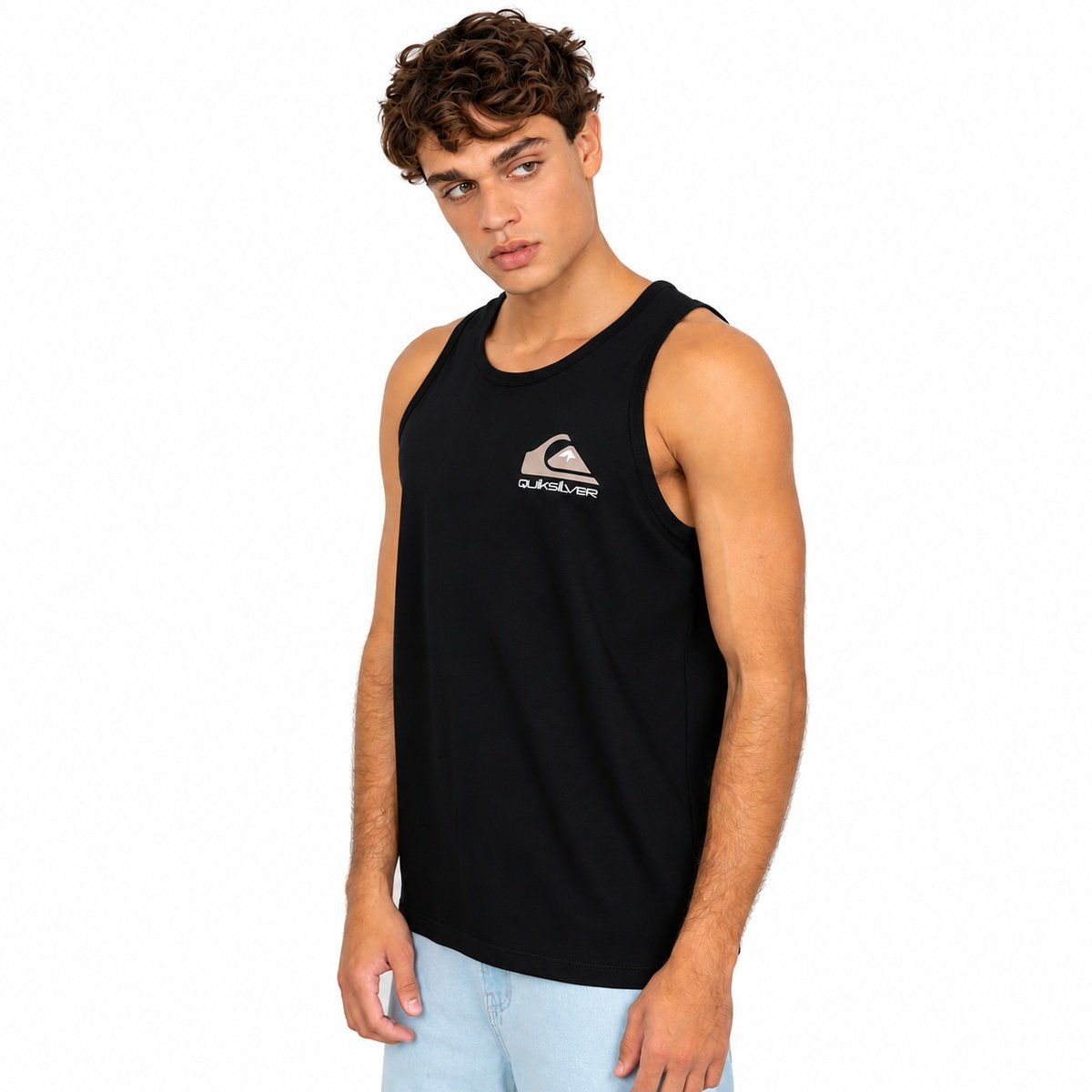 Regata Quiksilver Omni Logo Preta – Estilo Urbano, Conforto e DNA Surfwear Preto 4