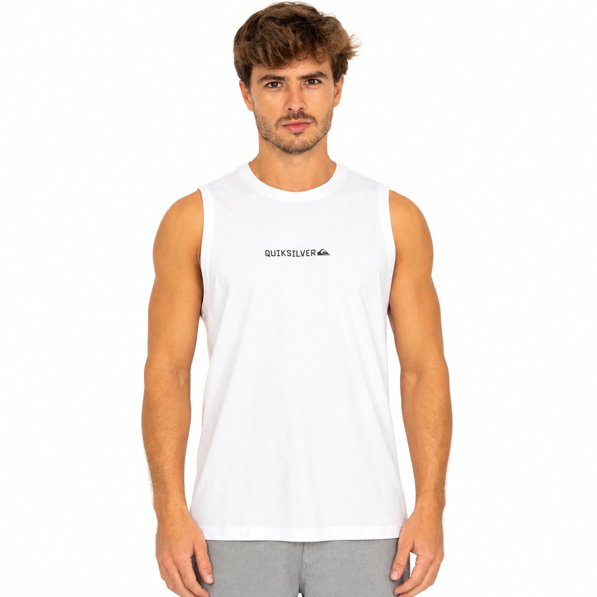 Regata Quiksilver Clicker Snow White – Conforto, Frescor e Estilo Surfwear Branco 3