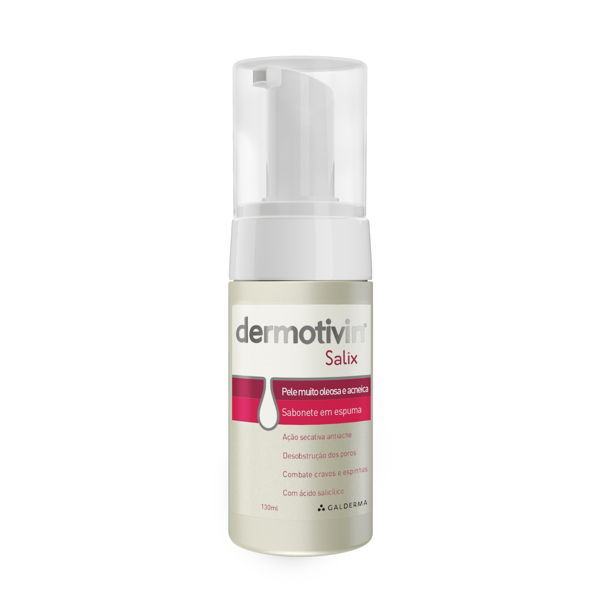 Sabonete em Espuma Dermocosmético GALDERMA Dermotivin Salix 130ml