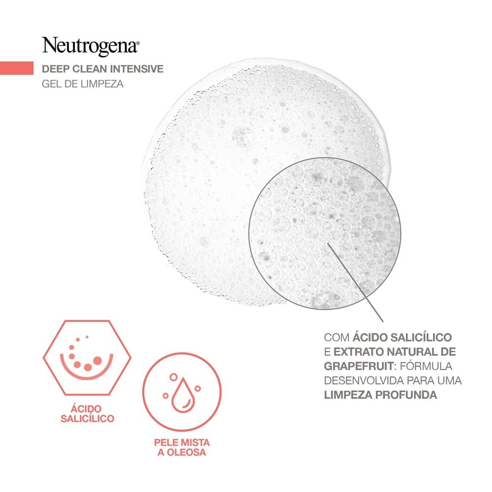 Sabonete Facial NEUTROGENA Deep Clean Gel Grapefruit 150g 150ml 6