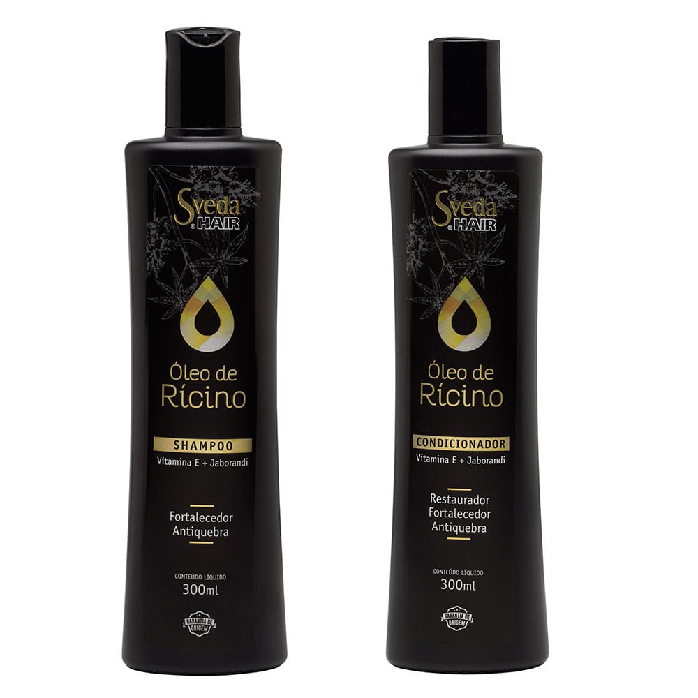 Shampoo+Condicionador Sveda Hair Óleo de Rícino 300ml 300ml 2