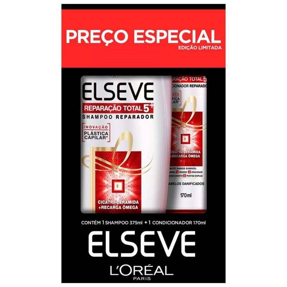 Shampoo + Condicionador Elseve Reparação Total 5 375 + 170ml ÚNICO 1