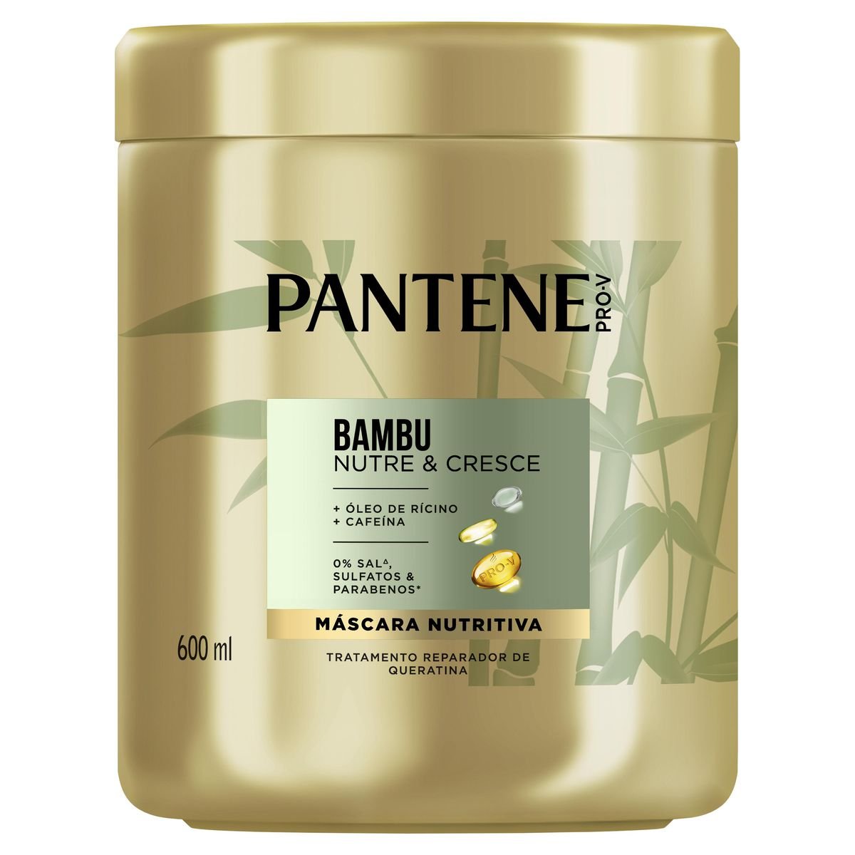 Máscara Capilar Pantene Bambu 600ml 600ml 1