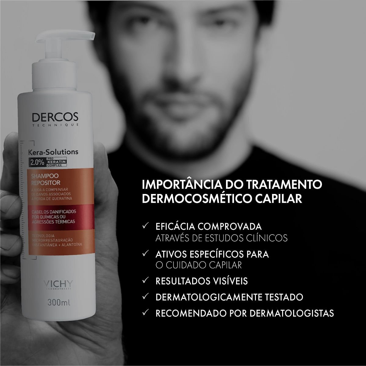 Shampoo Vichy Dercos Kera Solutions 300ml 300ml 6