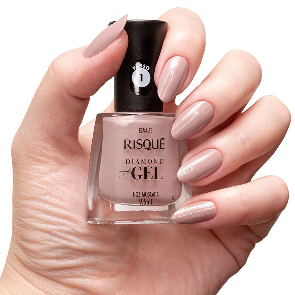 Esmalte Risqué Diamond Gel Noz Moscada 9,5ml Noz Moscada 2