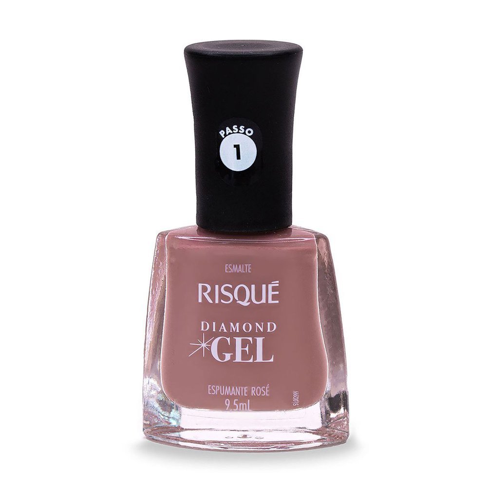Esmalte Risqué Diamond Gel Espumante Rosé 9,5ml