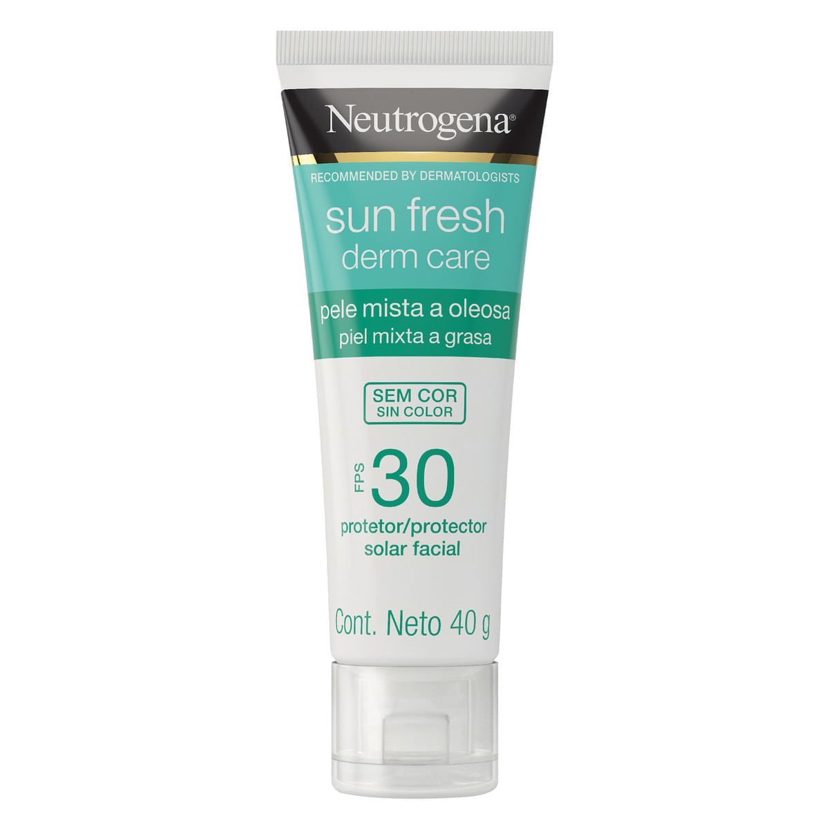 Protetor Solar Facial Neutrogena FPS30 Sun Fresh Derm Care Sem Cor 40g - Vencimento Setembro/2023 40g 1