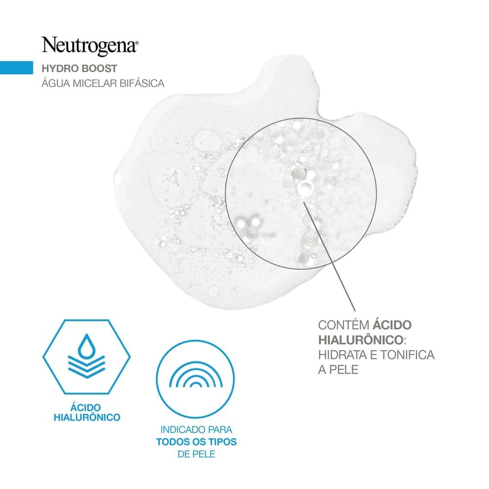 Água Micelar Neutrogena Hydro Boost Bifásico 200ml 200ml 7