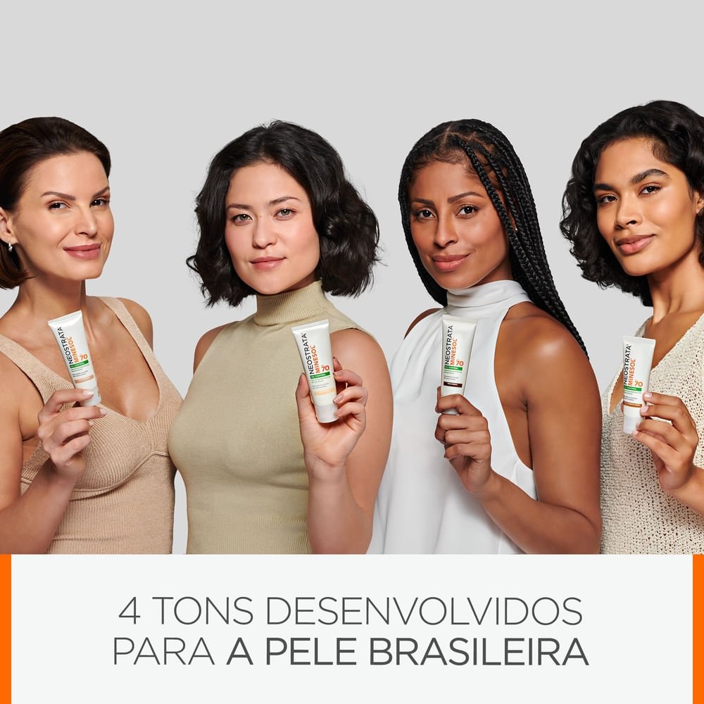 Protetor Solar NeoStrata Minesol FPS 70 Oil Control Facial com Cor Escuro com 40g Marrom 9