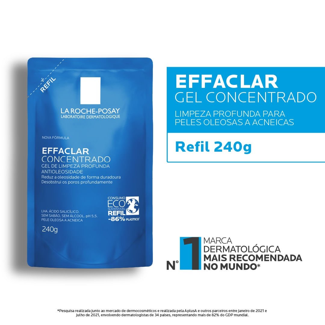 Refil Gel de Limpeza Effaclar Concentrado La Roche-Posay 240g 240g 2