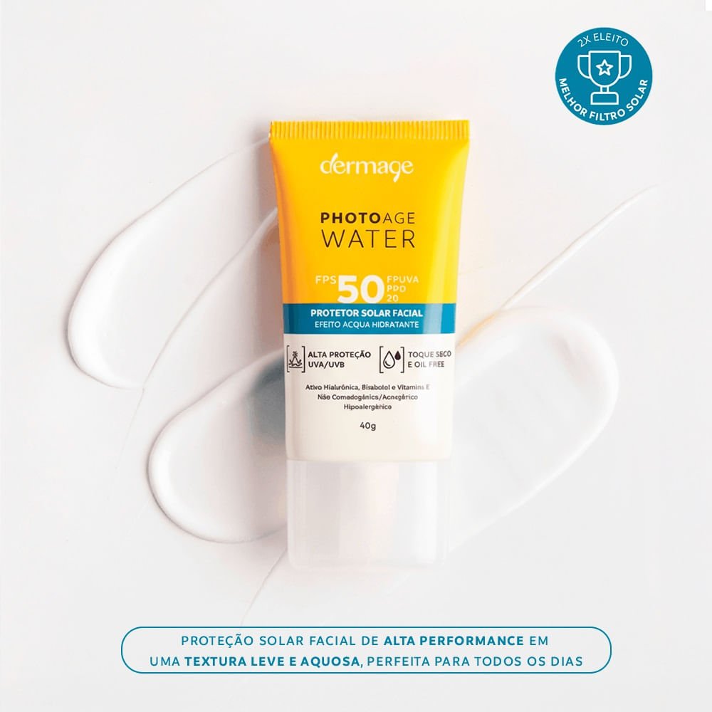 Protetor Solar Facial Dermage Photoage Water Fps50 40g 40g 4