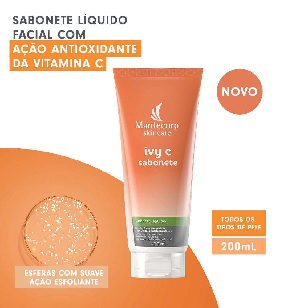 Sabonete Líquido Facial Ivy C 200ml 200ml 2