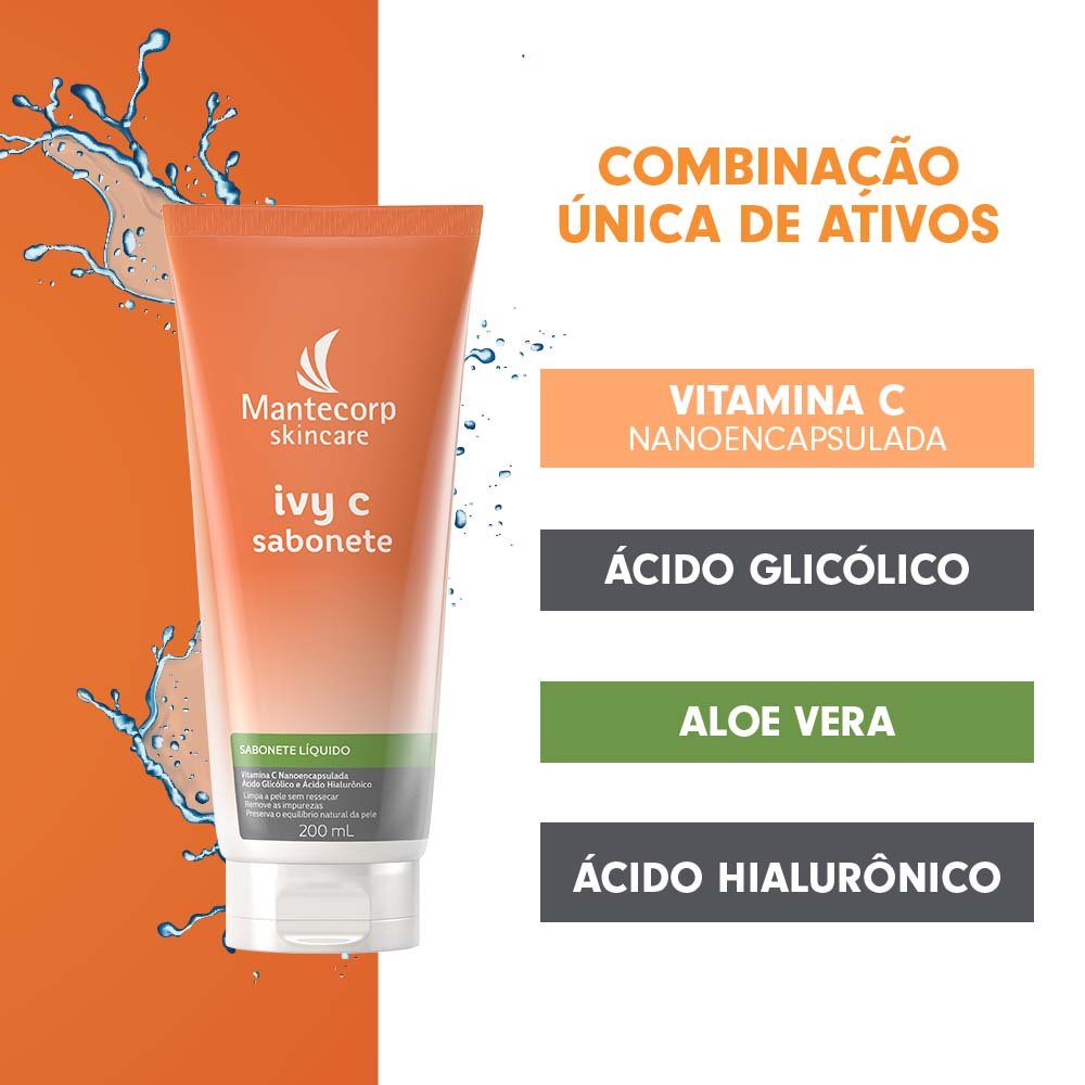 Sabonete Líquido Facial Ivy C 200ml 200ml 4