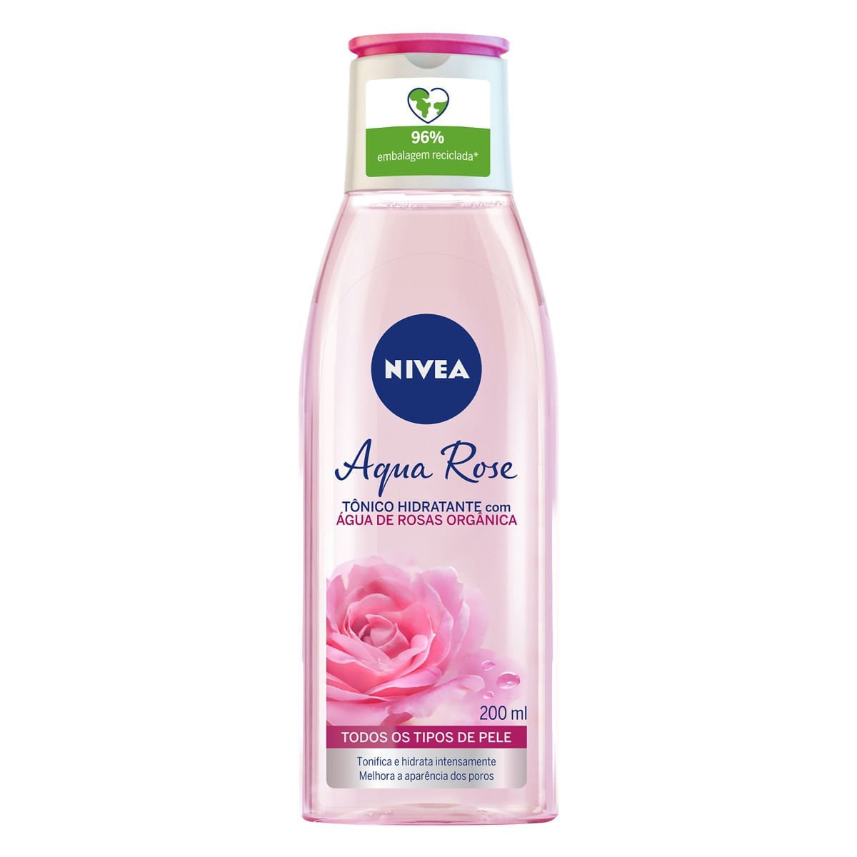 Tônico Facial Nivea Aqua Rosé Rosas Ogânicas 200ml 200ml 1