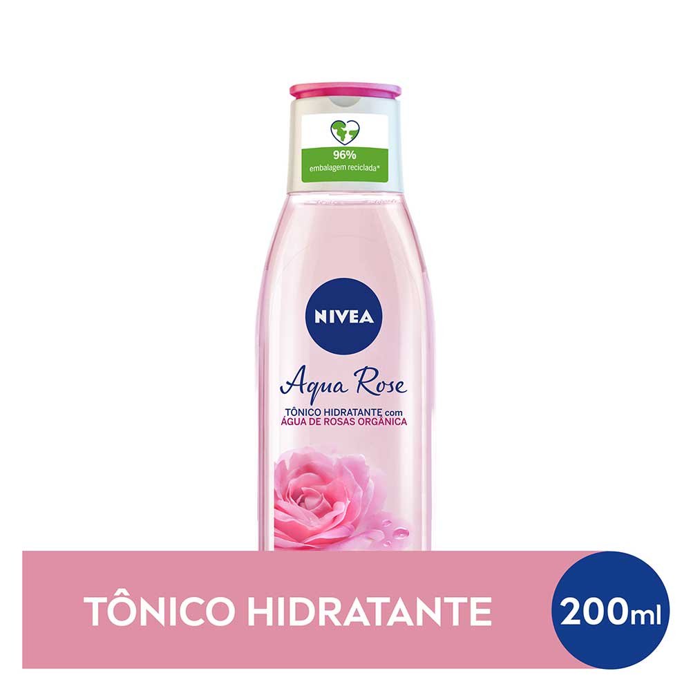 Tônico Facial Nivea Aqua Rosé Rosas Ogânicas 200ml 200ml 5