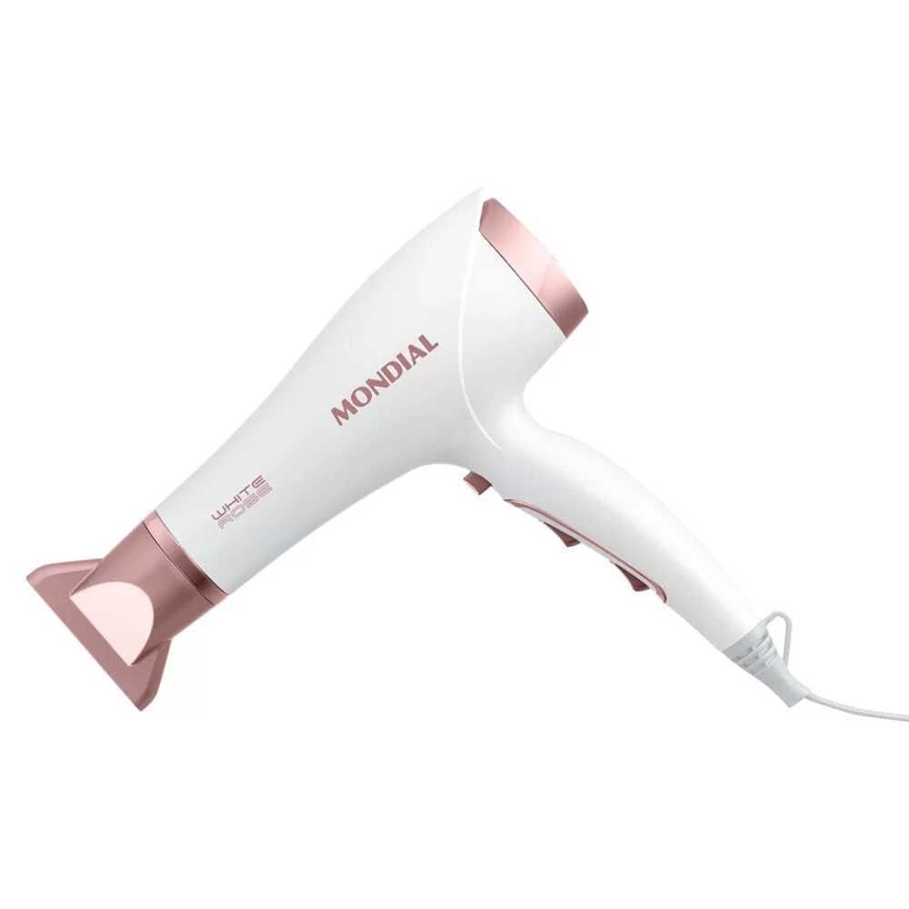 Secador Cabelo Mondial Branco/Rose Gold 220V Rosa 2