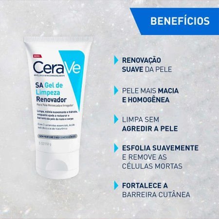 Cerave Gel Limpeza Pele 150g Renovador 150g 5