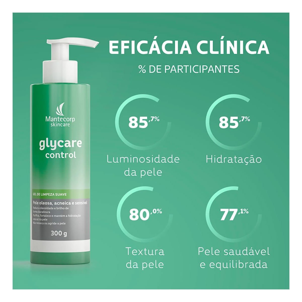 Gel de Limpeza Glycare Control Frasco 300g 300g 4