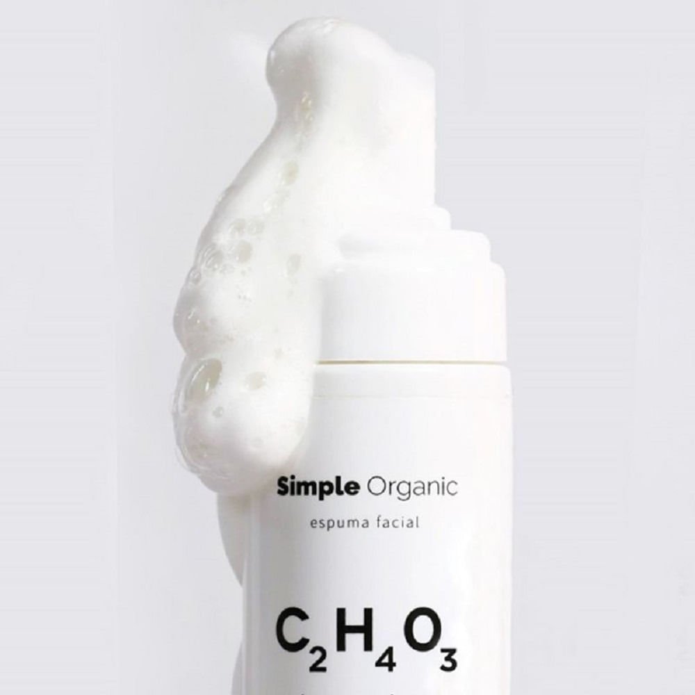 Espuma de Limpeza Facial Simple Organic Ácido Glicólico 150ml 150ml 2
