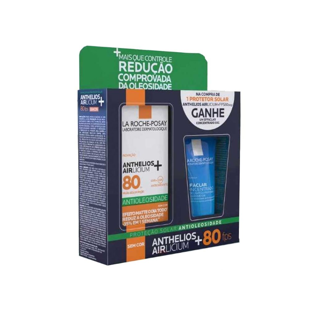 Protetor Solar Facial La Roche 40g + Gel Effaclar Concentrado - Kit ÚNICO 2