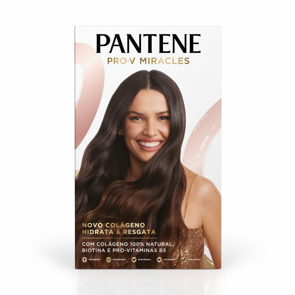 Kit Pantene Colágeno Hidrata & Resgata Shampoo 300ml + Condicionador 150ml ÚNICO 2