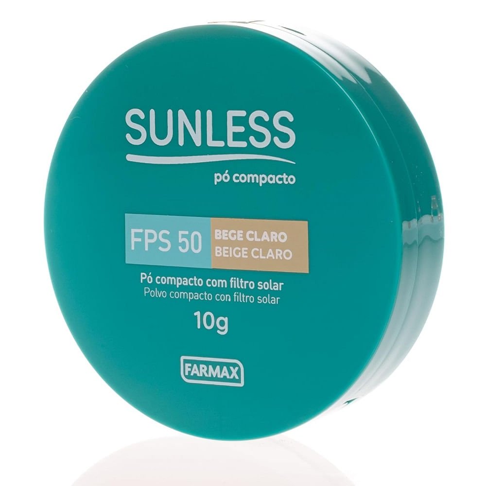 Pó Compacto Sunless Bege Claro Fps 50 10g Bege 2