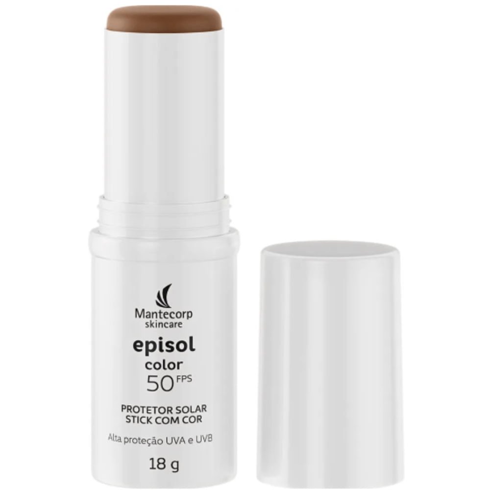 Protetor Solar Facial Episol Color Stick FPS50 Médio Escuro 18g Médio Escuro 3