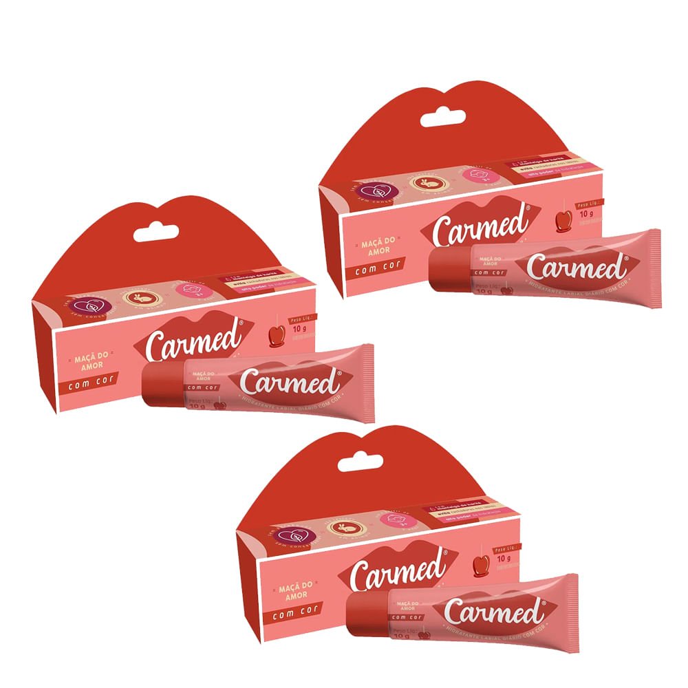 Kit 3 Carmed Labial Maça do Amor 10g ÚNICO 1