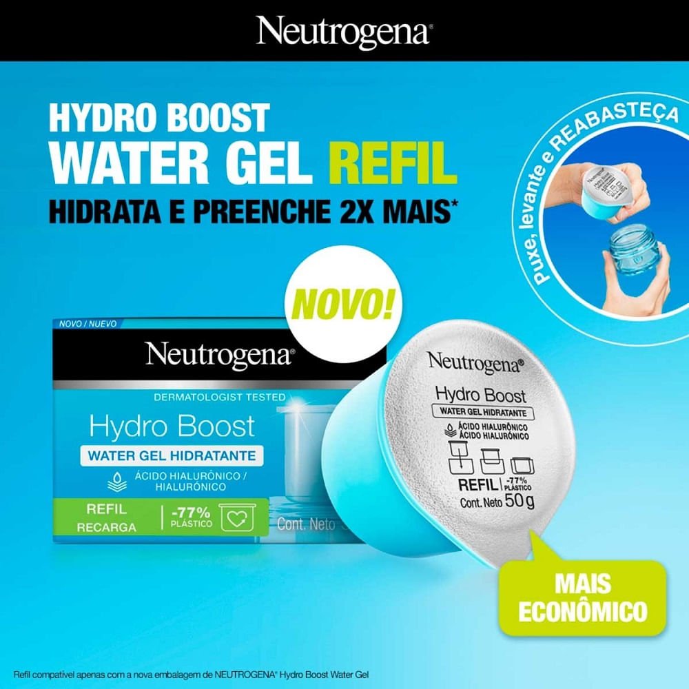 Gel Hidratante Neutrogena Hydro Boost Water Gel Refil 50g 50g 3