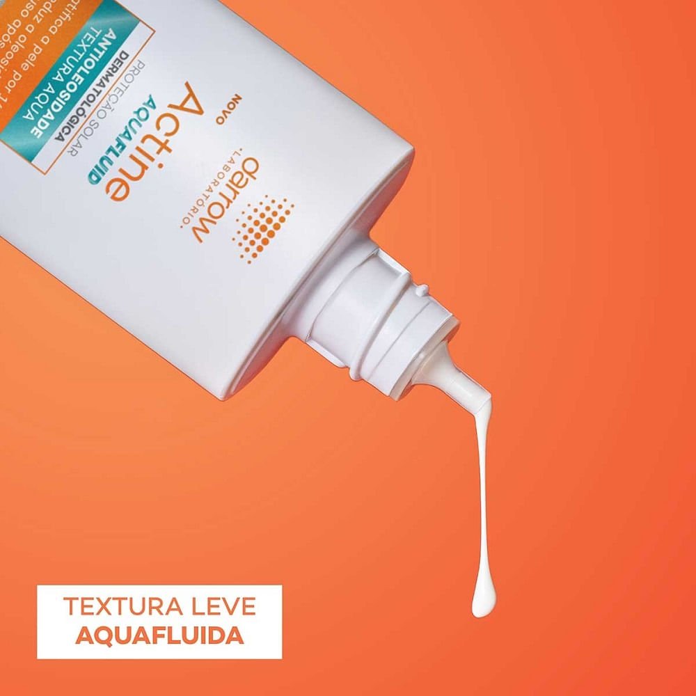 Protetor Solar Actine Aquafluide Sem Cor Fps 60 40g 40g 6