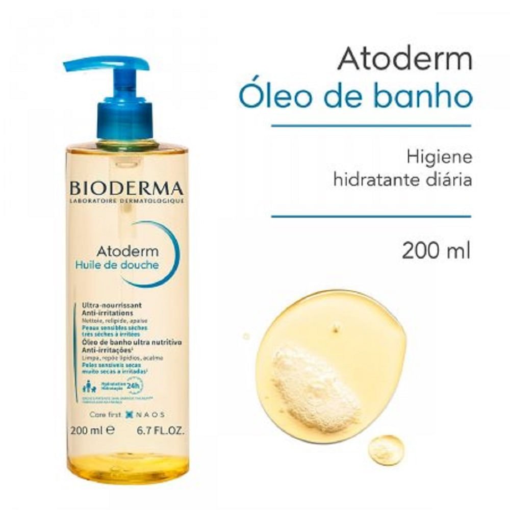 Creme Hidratante Atoderm Oleo de Banho 200ml 200ml 2