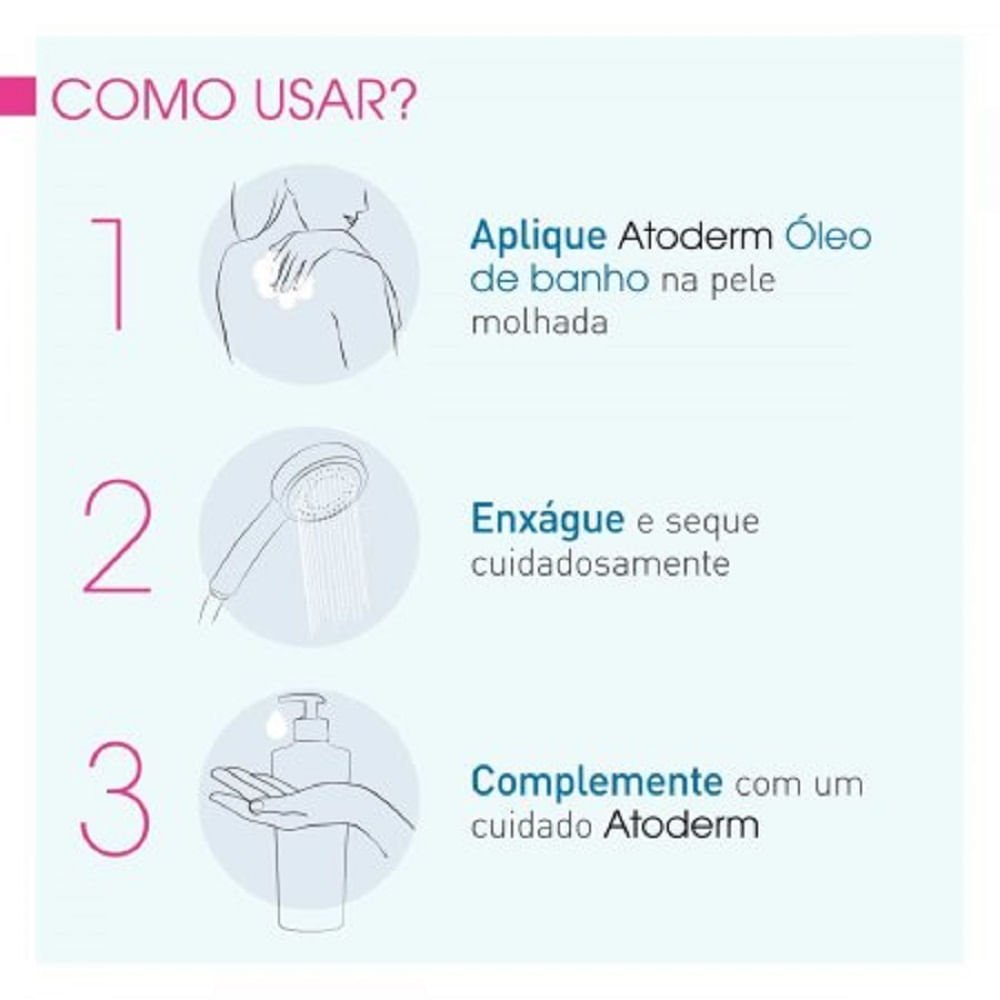 Creme Hidratante Atoderm Oleo de Banho 200ml 200ml 5