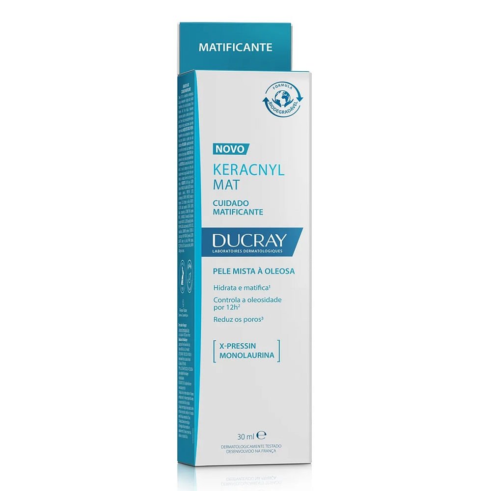 Keracnyl Mat Ducray Cuidado Matificante 30ml 30ml 2