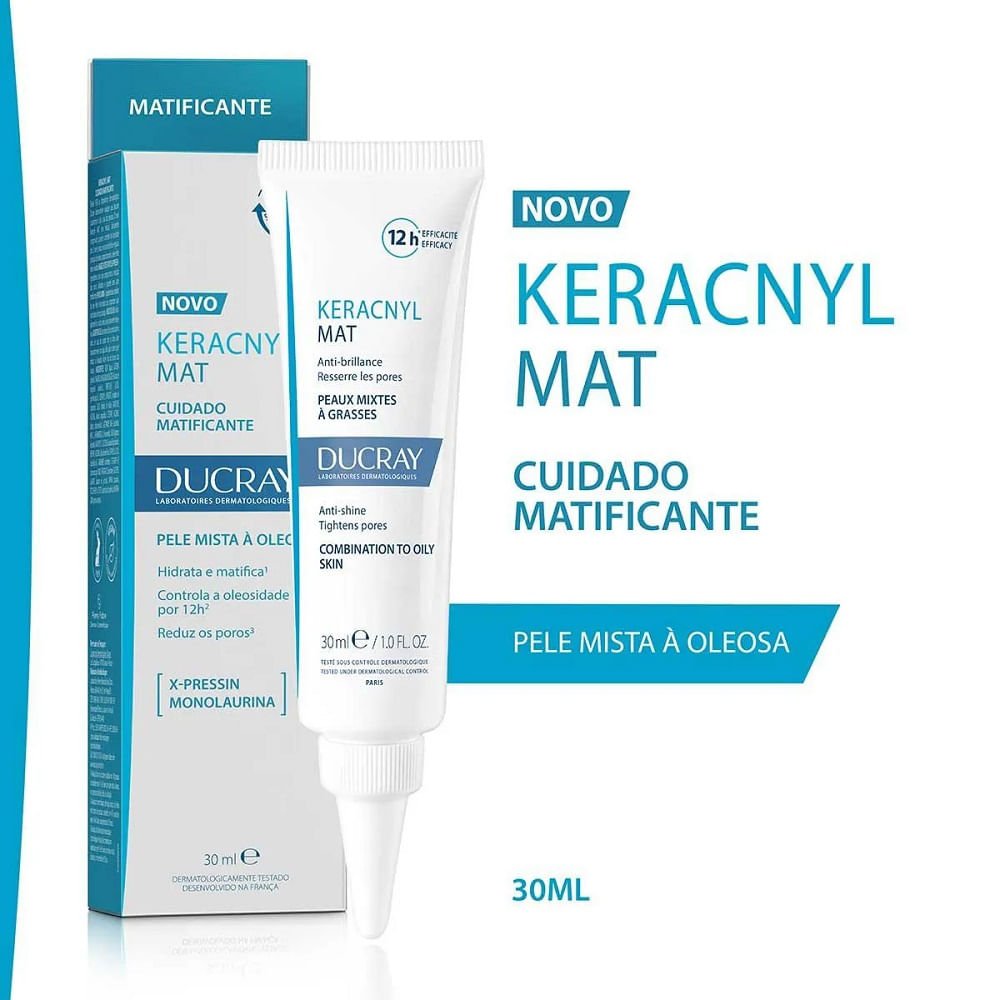 Keracnyl Mat Ducray Cuidado Matificante 30ml 30ml 3