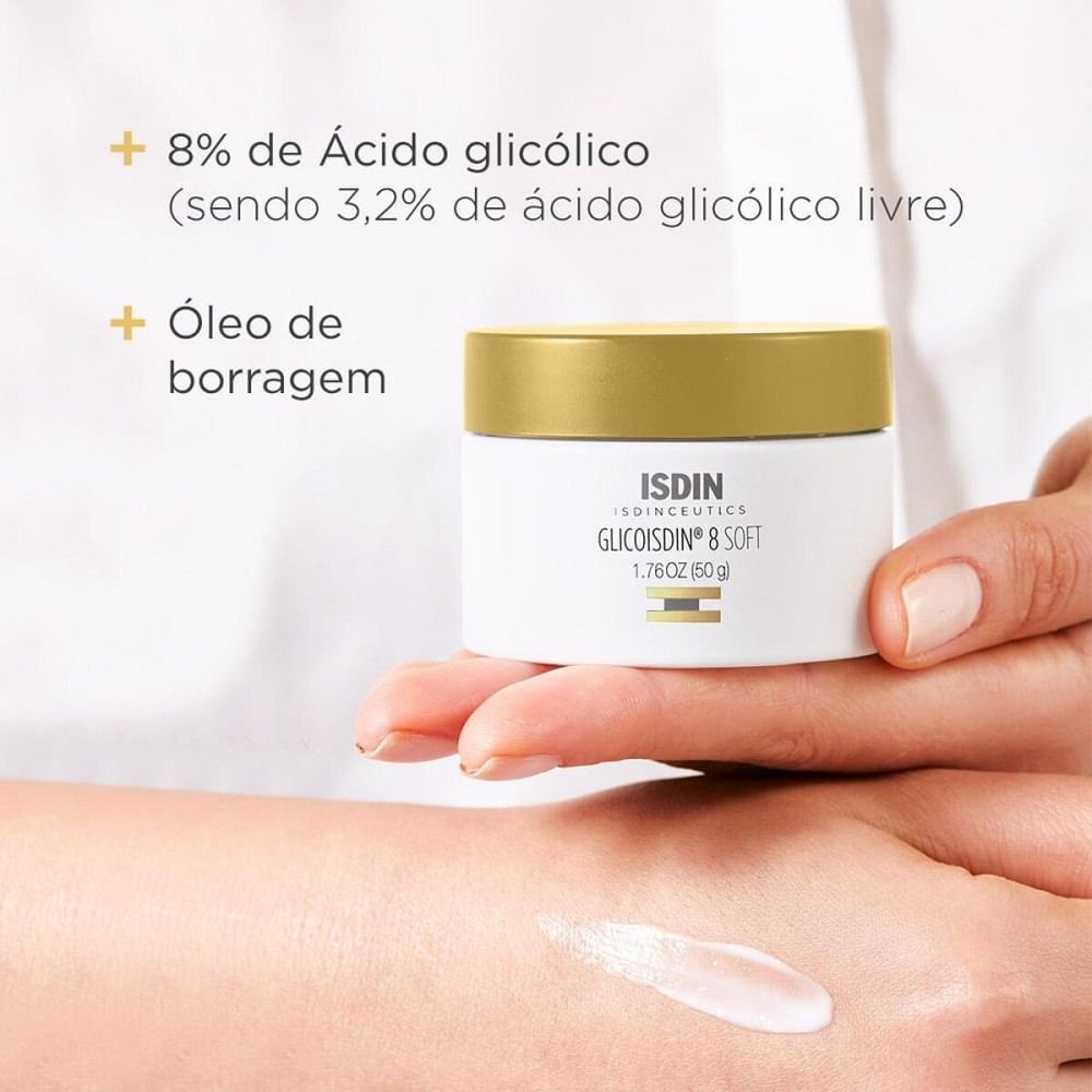 Creme facial Ácido Glicólico ISDINCEUTICS Glicoisdin 8-50g 50g 3