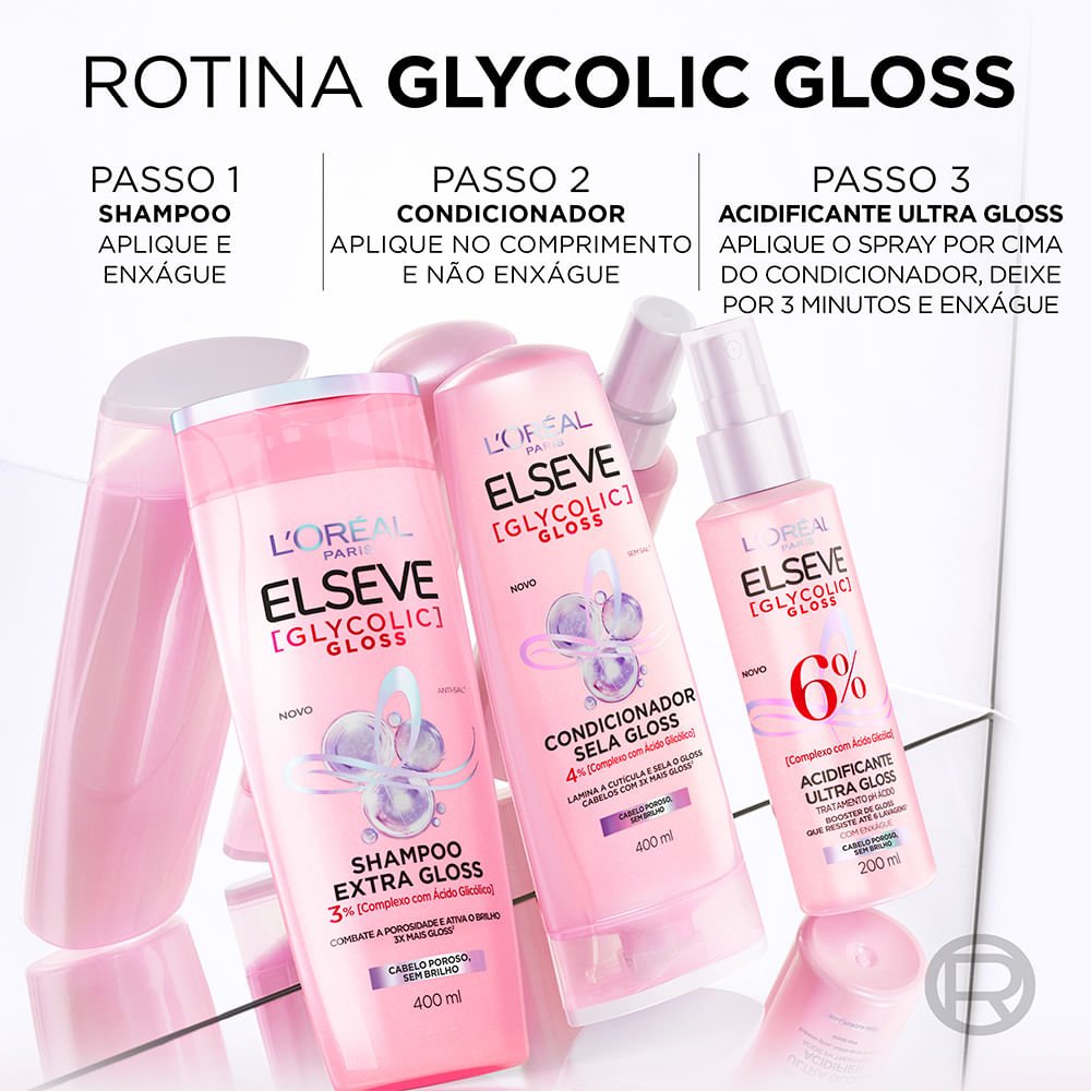 Shampoo Elseve Glycolic Gloss 400ml 400ml 8