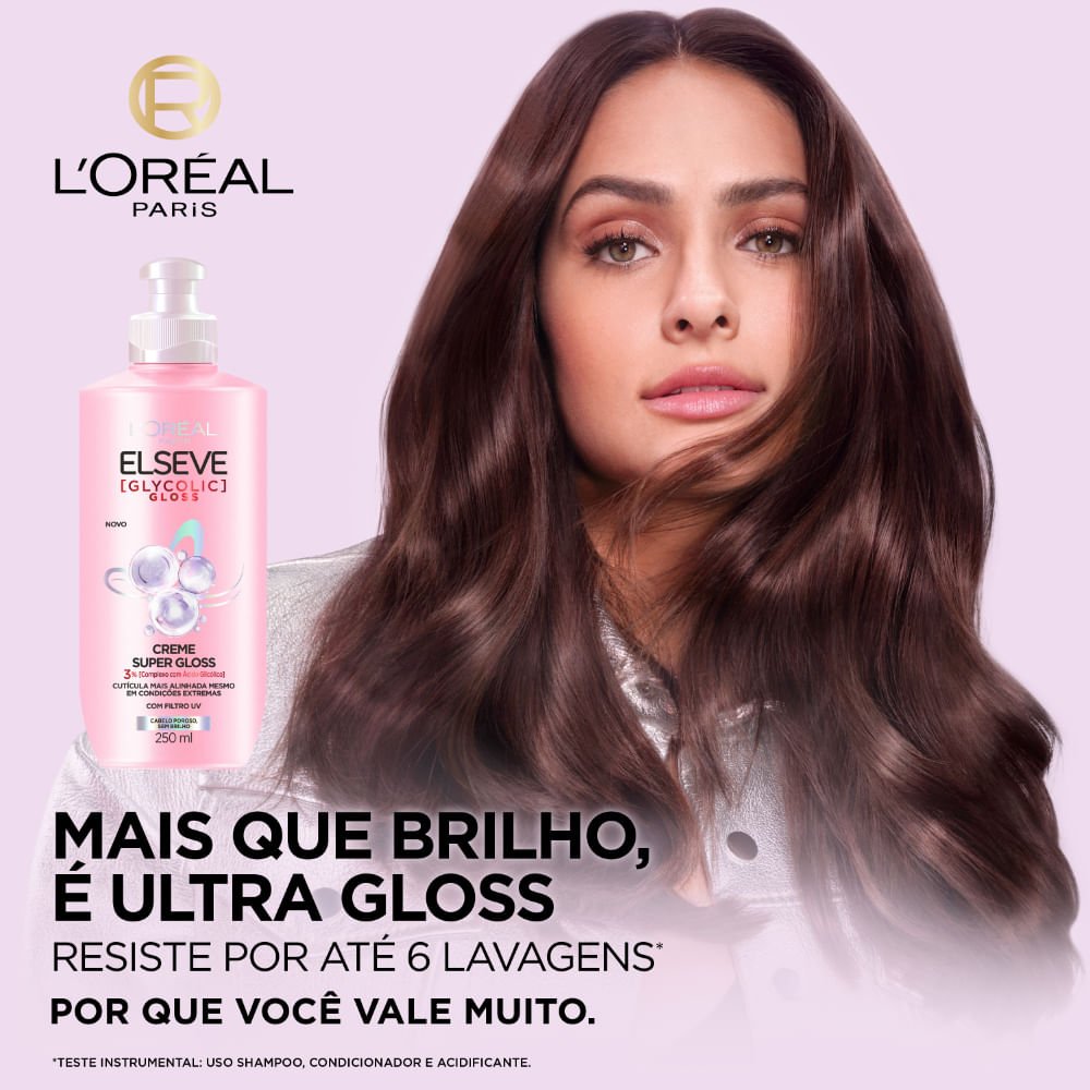 Creme de Pentear Elseve Glycolic Gloss 250ml 250ml 4