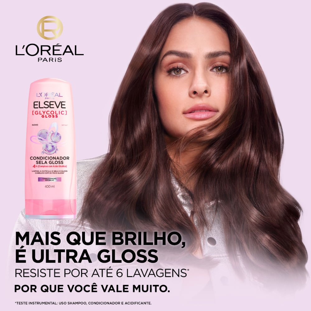 Condicionador Elseve Glycolic Gloss 400ml 400ml 4