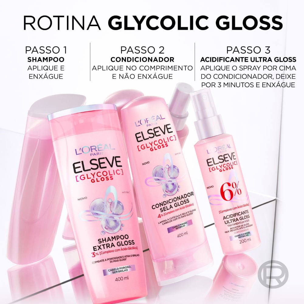 Condicionador Elseve Glycolic Gloss 400ml 400ml 8