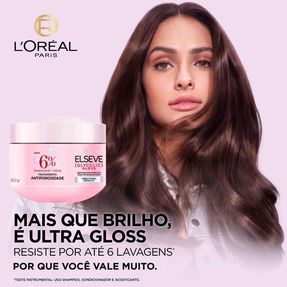 Máscara Capilar de Tratamento Elseve Glycolic Gloss 300g 300g 4