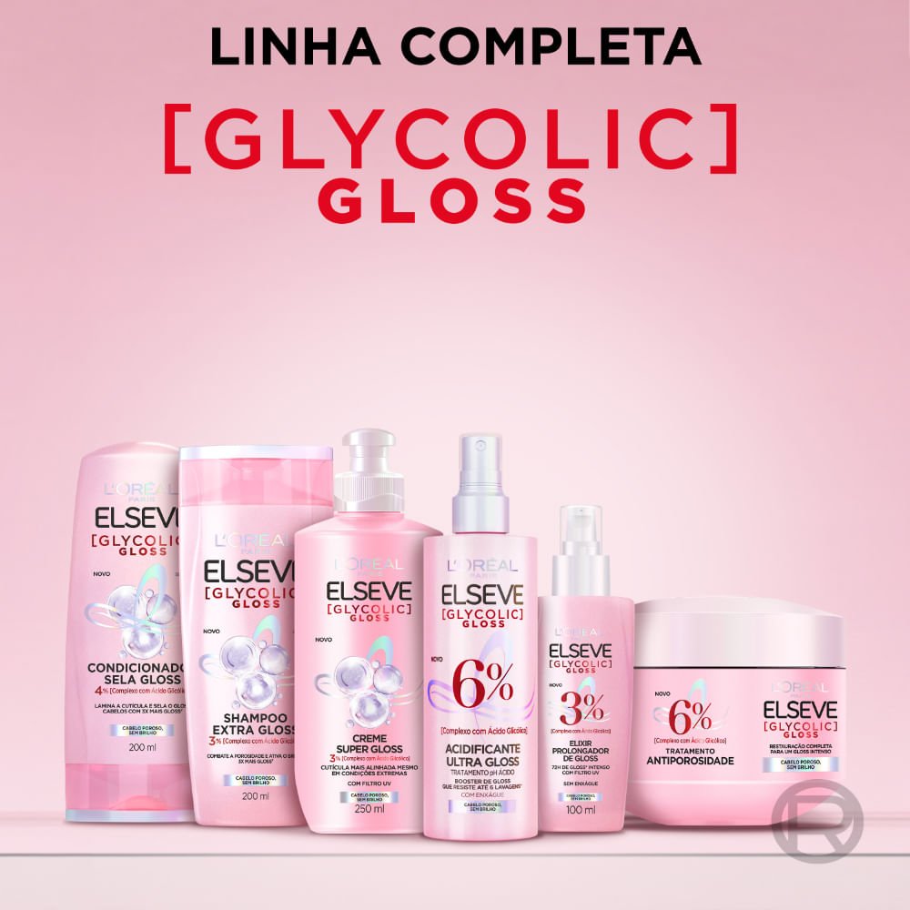 Máscara Capilar de Tratamento Elseve Glycolic Gloss 300g 300g 8
