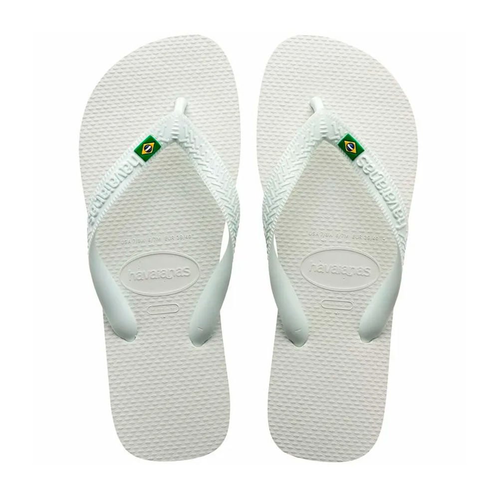 Sandália Havaianas Brasil Branca 39/40 Branco