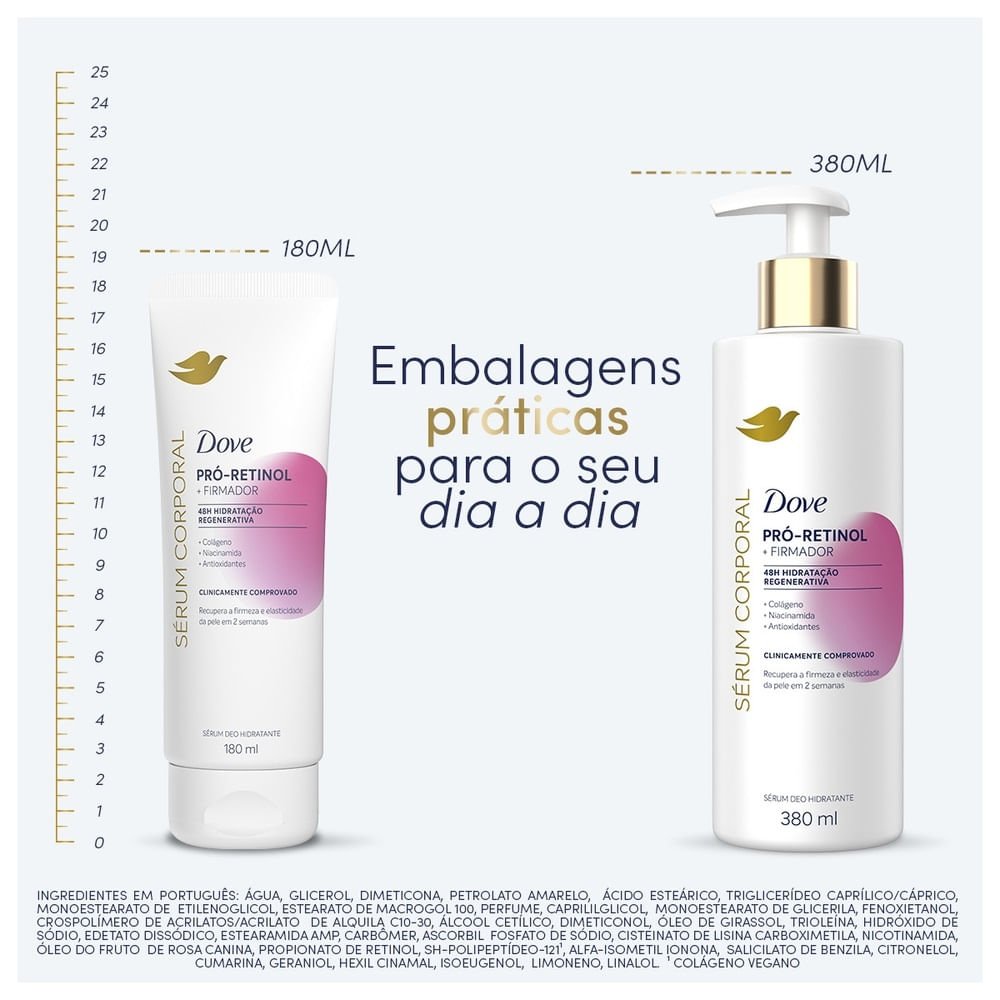 Sérum Hidratante Corporal Dove Pró-Retinol + Firmador 380ml 380ml 6
